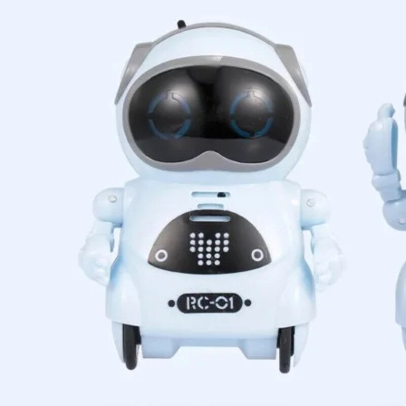 Emo Robot de bolsillo que habla, diálogo interactivo, reconocimiento de voz, grabación, canto, Cuenta de baile, historia, Mini Robot, juguetes para niños