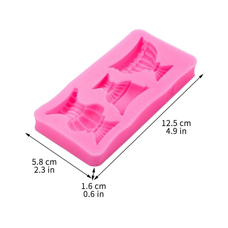 3 European Pot Shape Silicone Mold DIY Fondant Cake Decoration Chocolate Candy Dessert Pastry Kitchen Baking Accessories Tools