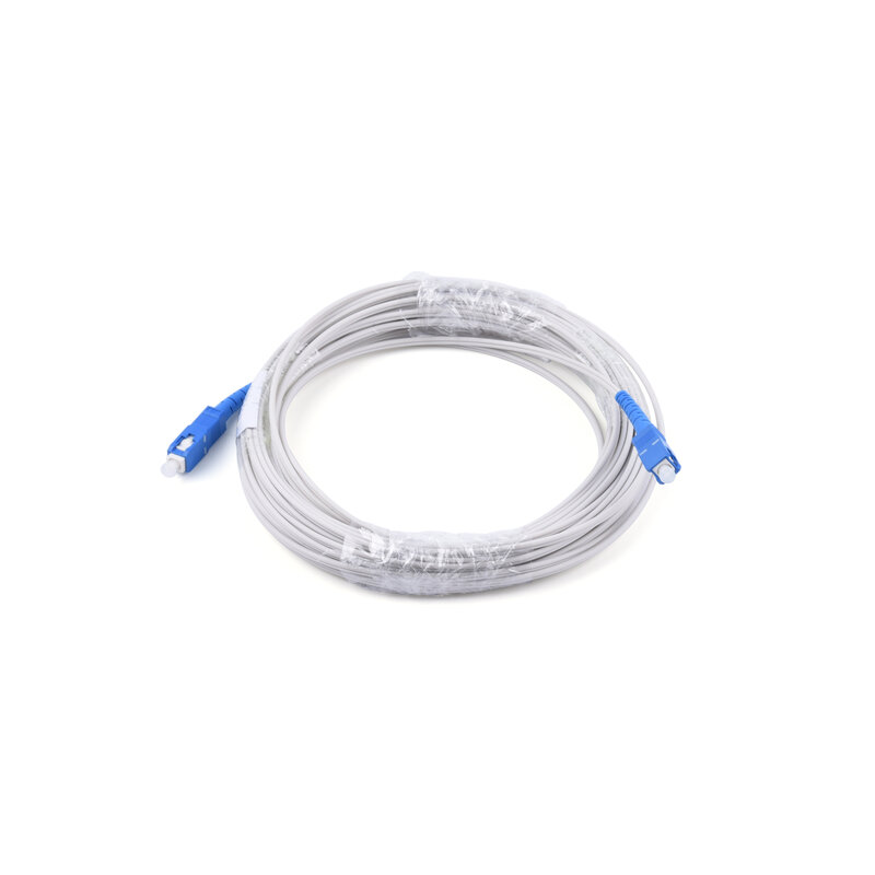 UPC SC ke SC kabel ekstensi serat optik, kawat ekstensi serat optik Single-Core Mode Simplex dalam ruangan 10M/20M/30M/50M/80M/100M