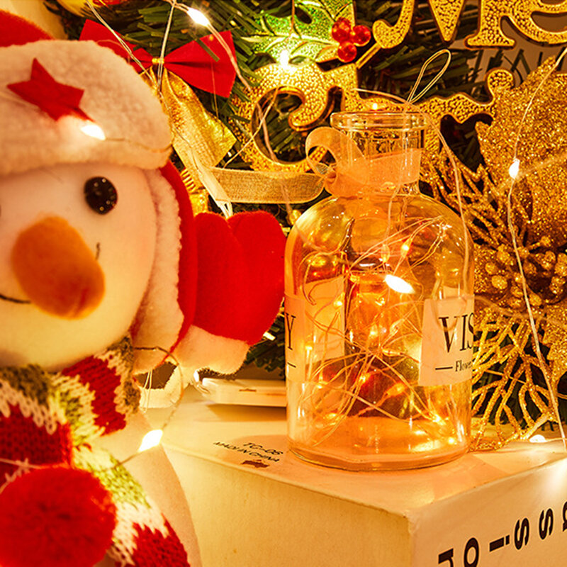 Guirnalda de luces Led de hadas, cadena de alambre de cobre, 3M, 30 Led, para árbol de Navidad, decoración de fiesta de boda