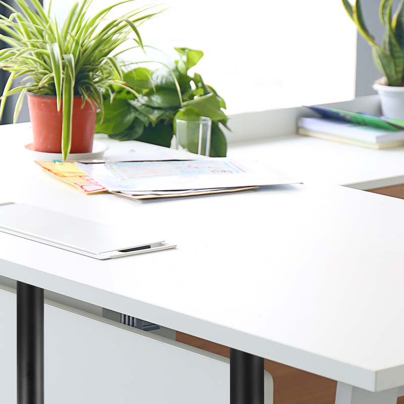 Kaki furnitur aluminium untuk Sofa segitiga, pendukung logam meja rias kabinet meja pendek rias