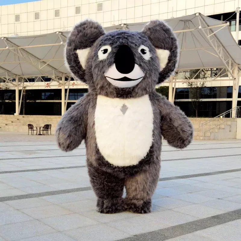 260cm duża nadmuchiwana Koala pluszowa postać z kreskówki kostium maskotka przebranie impreza ceremonia reklamowa zwierząt rekwizyty karnawałowe