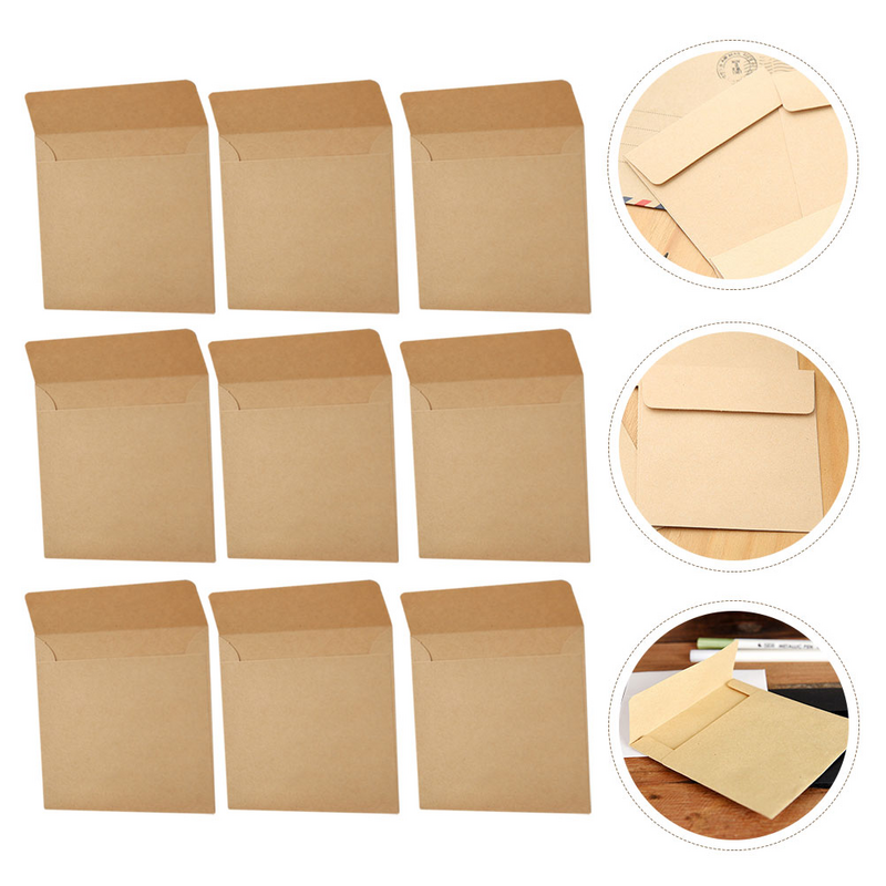 Brown Small Coin Envelopes Kraft Paper Gift Packets For Small Item Storage Coin Money Gift Card Kraft Paper