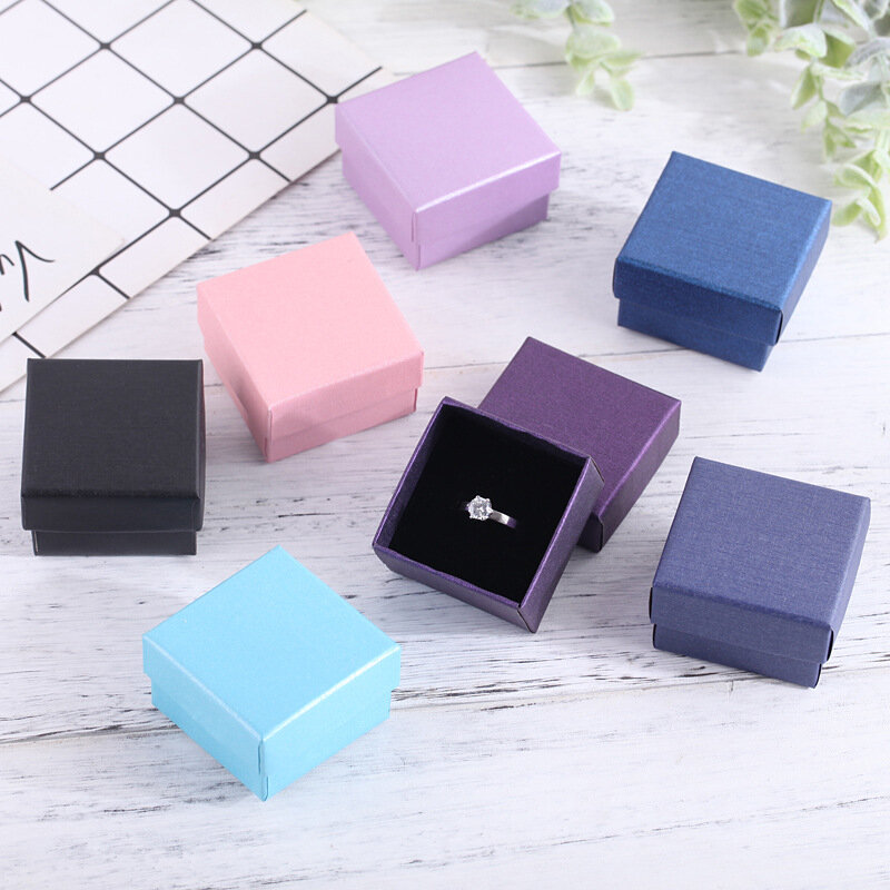 10pcs Small Travel Jewelry Box Storage Organizer Packaging Case Portable Mama Earring Ring Necklace Jewellery Tray Organizer