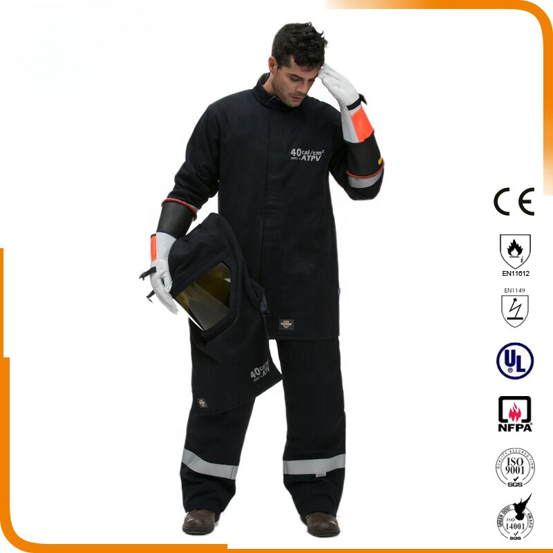 بدلة السلامة الكهربائية مع فلاش القوس ، ملابس السلامة ، 3 طبقات ، 40Cal