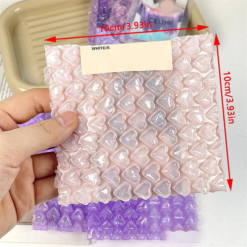 10Pcs Foam Packing Bags Envelope PE Clear Protective Wrap Transprent Bubble Bag Double Film Shockproof Package Cushioning Covers