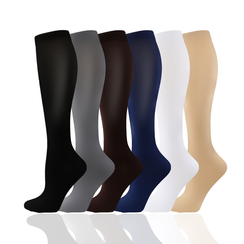 Elastic socks for cycling, long compression socks for men and women's calves, outdoor fitness, running, sports, pressure socks