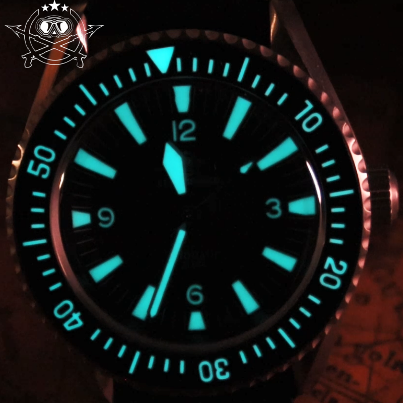 ADDIESDIVE Super Luminous relógio impermeável para homens, relógios mecânicos automáticos, vidro de safira, 20Bar, Japão, BGW9, NH35A