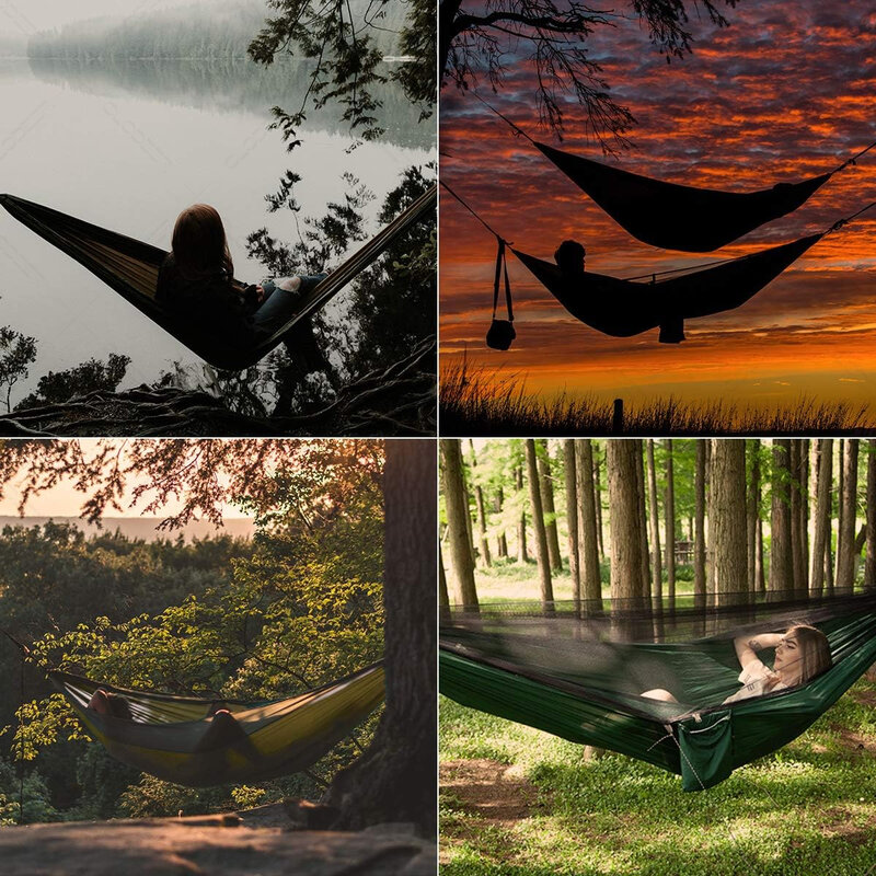 Naturehike-equipo ultraligero para acampar con mosquitera, columpio para adultos, muebles de jardín al aire libre, hamaca colgante, 2 personas