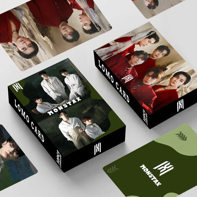 Kartu pos KPOP MONSTAX, 55 buah/SET bentuk Love Lomo kartu foto MONSTAX HD kartu pos koleksi hadiah Album baru