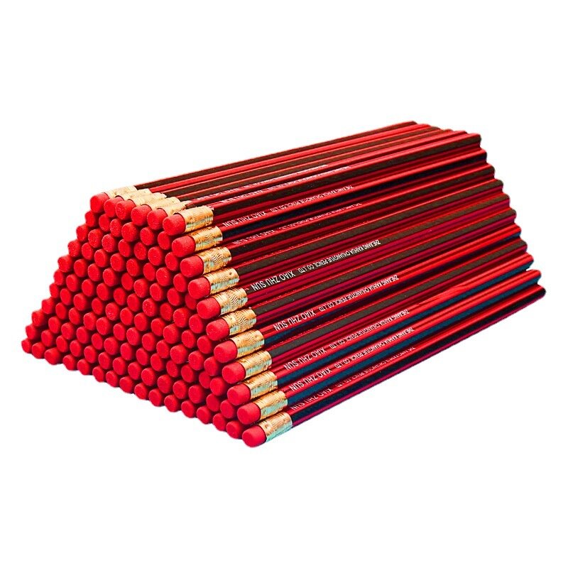 20 шт., деревянные карандаши HB для письма, карандаши с ластиком для детей