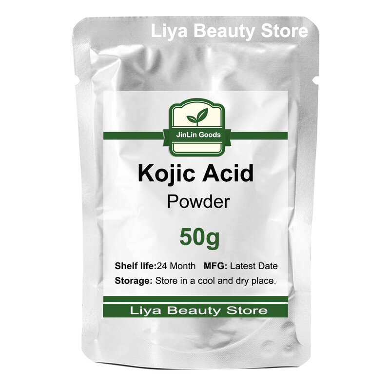 Alta qualidade 99% Kojic ácido pó cosmético matéria-prima para clareamento da pele