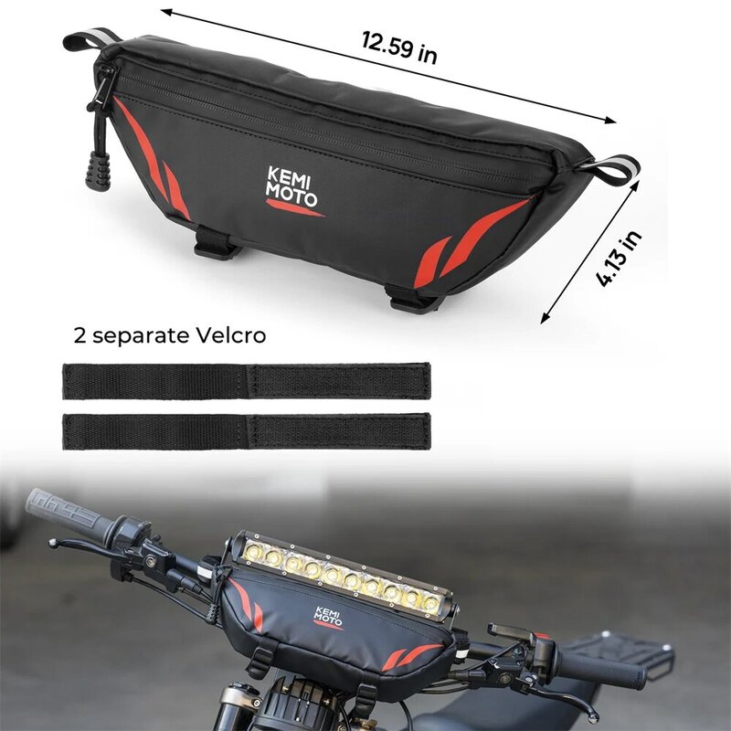 Borsa da manubrio per moto borsa impermeabile per Surron X per Surron Light Bee X Firefly Electric Dirt Bike Handle Bar Bags