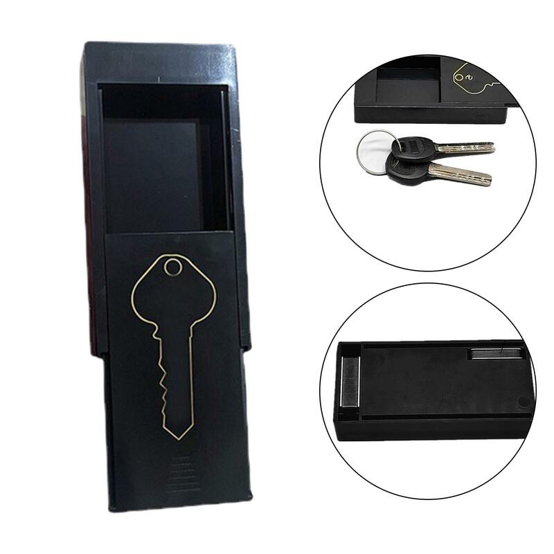 กล่องเก็บกุญแจรถสำหรับบ้านสำนักงานบ้านรถบรรทุกพวงกุญแจแม่เหล็กกล่องลับกลางแจ้งที่ทนทาน