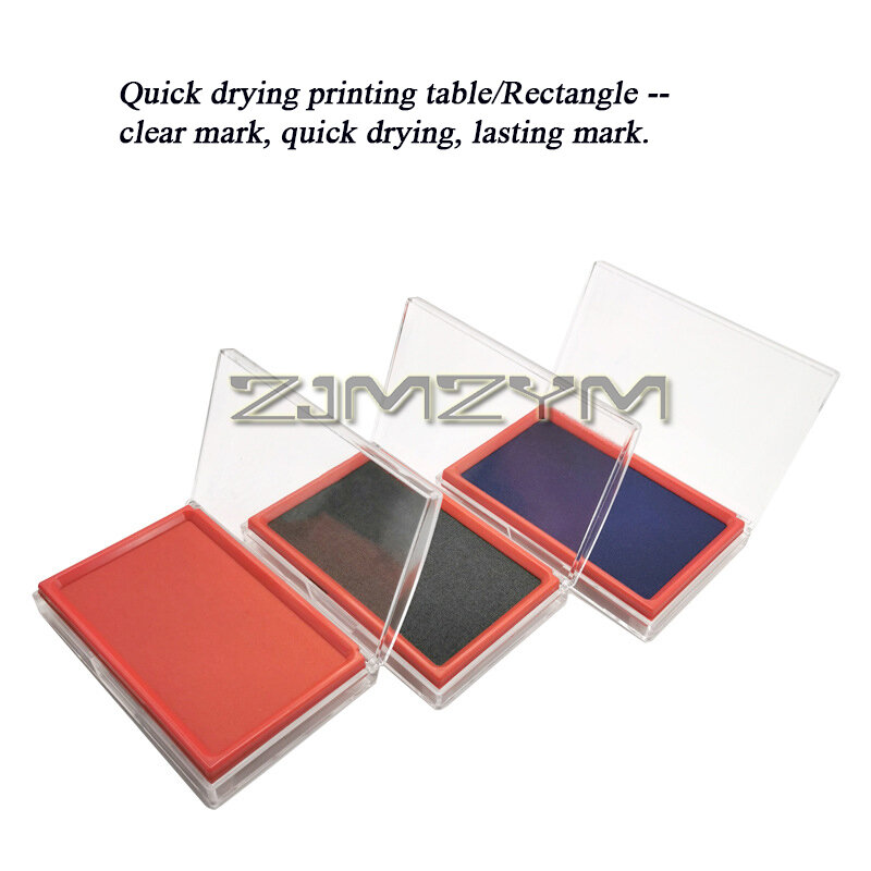 Mesa de impressão de secagem rápida retangular, marcas claras e duradouras de lama, vermelho azul preto