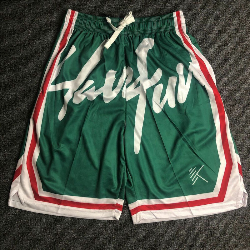 Mens Shorts American Harajuku Sweatpants Gym Basketball Shorts Loose Breathable Running Quick Drying Shorts Fashion Streetwear