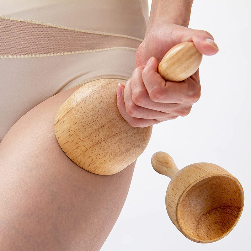 Multi-Funcional Body Massage Roller Stick Wood Therapy Ferramentas para Body Sculpting, Anti-Celulite Muscular Sore, Maderoterapia Kit