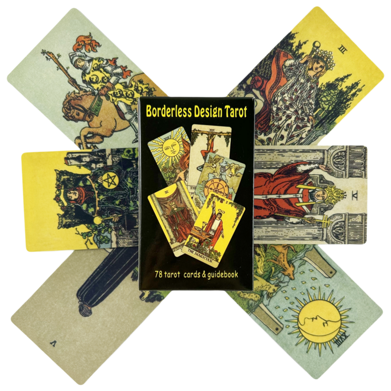 The Vintage Tarot Cards of Rider, Deck Edition with Paper Guidance, Fortune Guiding Telling Decor, Ination Board Game, Débutants avec guide papier