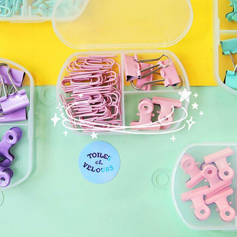 Paper Clips And Binder Clips 45Pcs Paper Clips And Binder Clips Office Clips Set With Paper Clips Long Tail Clip Bill Holder For