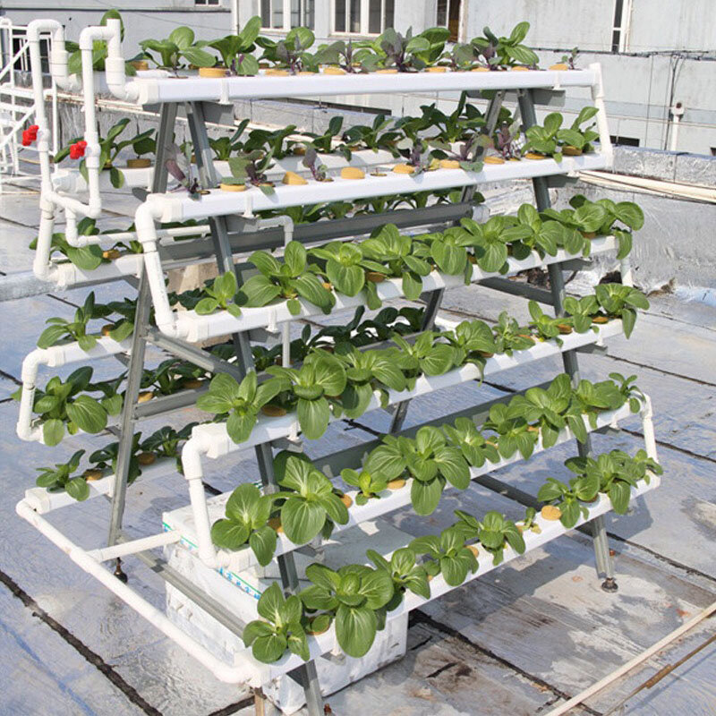 Equipo de cultivo sin suelo, sistema de cultivo hidropónico, equipo de jardinería Vertical, plantador, estante de plantación de Metal hidropónico
