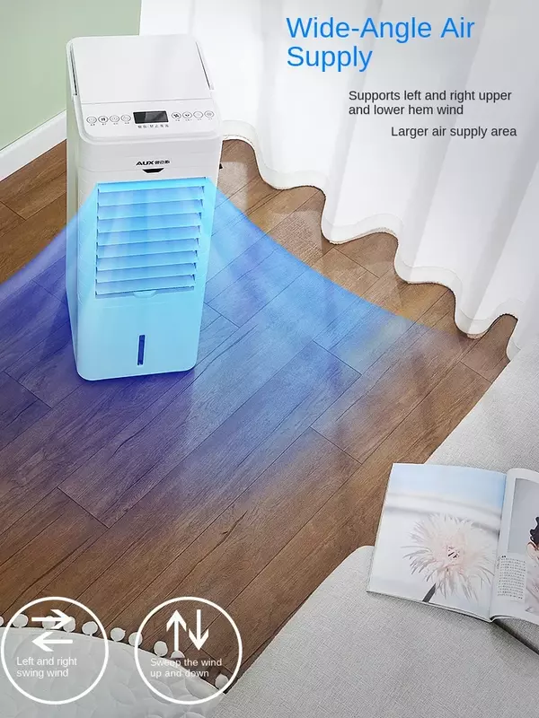 Ventilateur de climatisation domestique à double usage, mécanisme de chauffage, rempli d'eau, dortoir, AUX, 220V