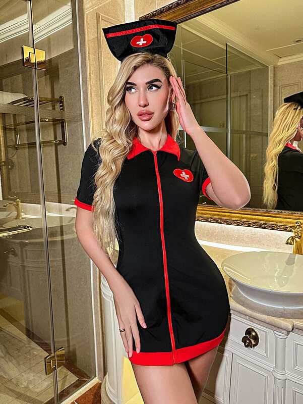 Wholesale Women's Roleplay Nurse Uniform Adult Lady Dress Up Party Cosplay Doctor Dress Spicy Night Fliter Cos Costumes