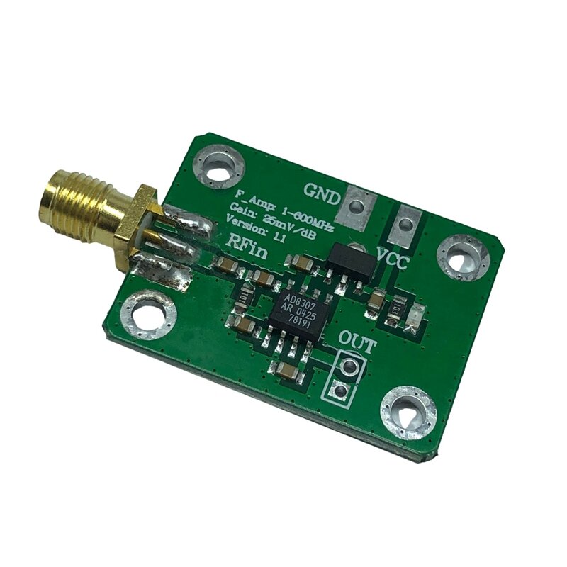 Detector de RF AD8307, medidor de potencia RF, Detector logarítmico, detección de potencia, pendiente de 1-600Mhz, 74DBM, + 18dBm