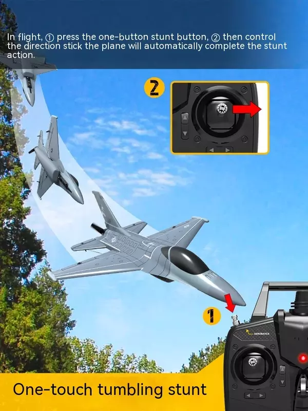 The Simulation Of The Orlando Four-way Propeller Remote Control Aircraft Fixed Wing Model Of F16 Fighter Foam Drop Resistant rc