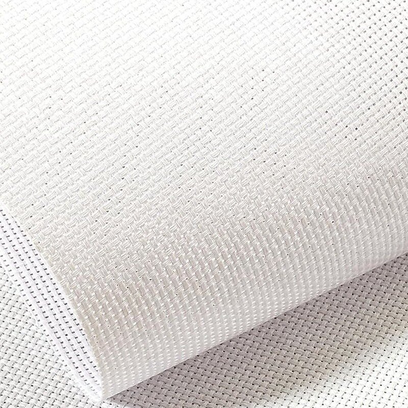 Tecido branco para artesanato bordado, pano Aida, pano de reserva para bordado iniciante, bordado, durável, 14 contagem, 4 tamanhos, 12 pcs