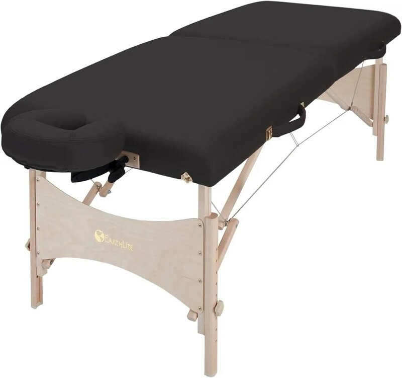 EARTHLITE Portable Massage Table HARMONY DX – Foldable Physiotherapy/Treatment/Stretching Table, Eco-Friendly Design,