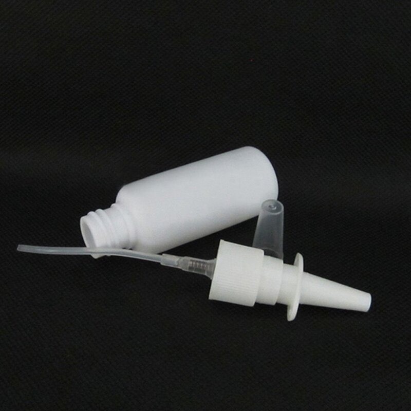 Pulverizador nasal plástico recarregável, frasco do nariz da névoa, 10ml, 10 PCes
