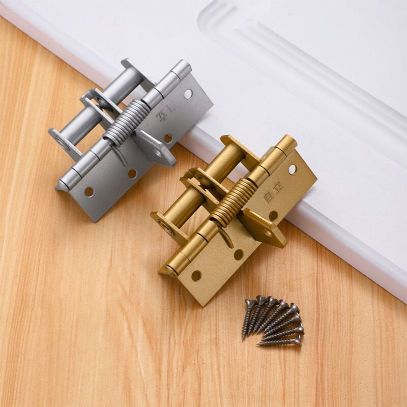 Dobradiça de dobradiça de porta de fechamento automático invisível 90 graus de posicionamento de dobradiça de porta mais próxima mola carregada