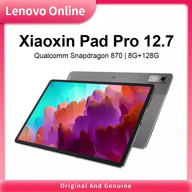 Lenovo-Xiaoxin Pad Pro, 12.7, 2023, Snapdragon 870, 2944 × 1840, 144Hz, 8 GB, 128 GB, 256 GB, 10200mAh, produto original, novo