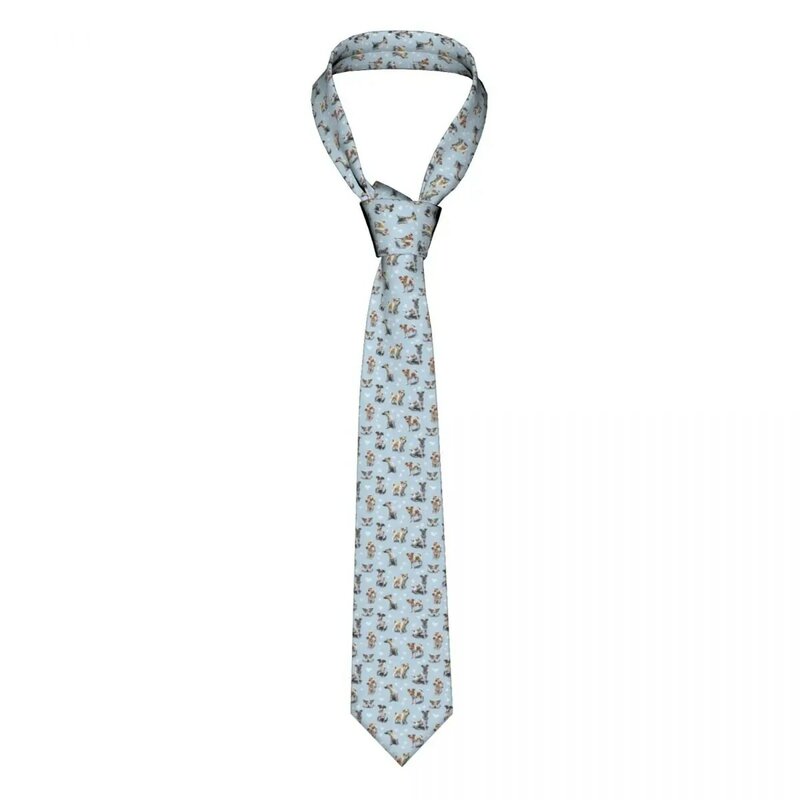 العرف الحرير كلب الرقبة التعادل للمكتب ، جاك الترير جرو الحب ربطة العنق ، الرجال ربطة العنق