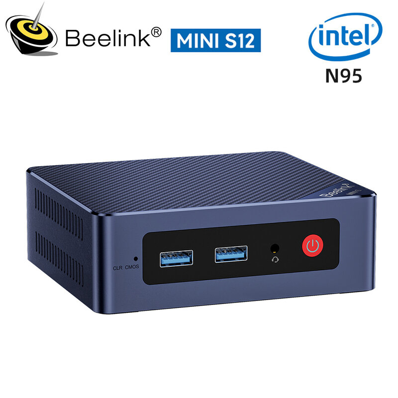 بيلينك كمبيوتر ألعاب مكتبي صغير ، S12 برو ، إنتل 12th N100 ، إنتل 11th ، N5095 ، 8GB ، 128GB ، 256 GB ، SSD ، N95 ، GK3V ، VS