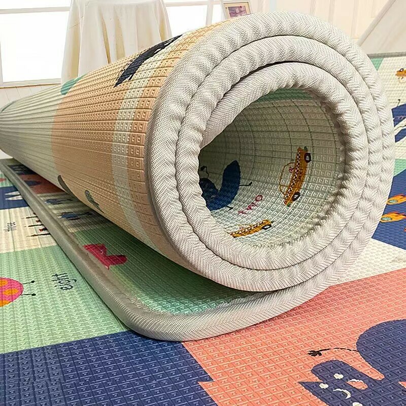 Pola dua sisi 180*150*1cm alas bermain bayi karpet anak-anak pendidikan di kamar anak memanjat Pad anak-anak karpet aktivitas mainan