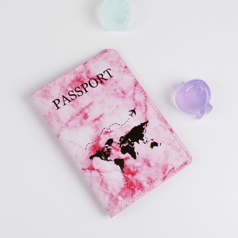 PU Leather Passport Holder Covers Hot Stamping Plane Lover Couple Wedding