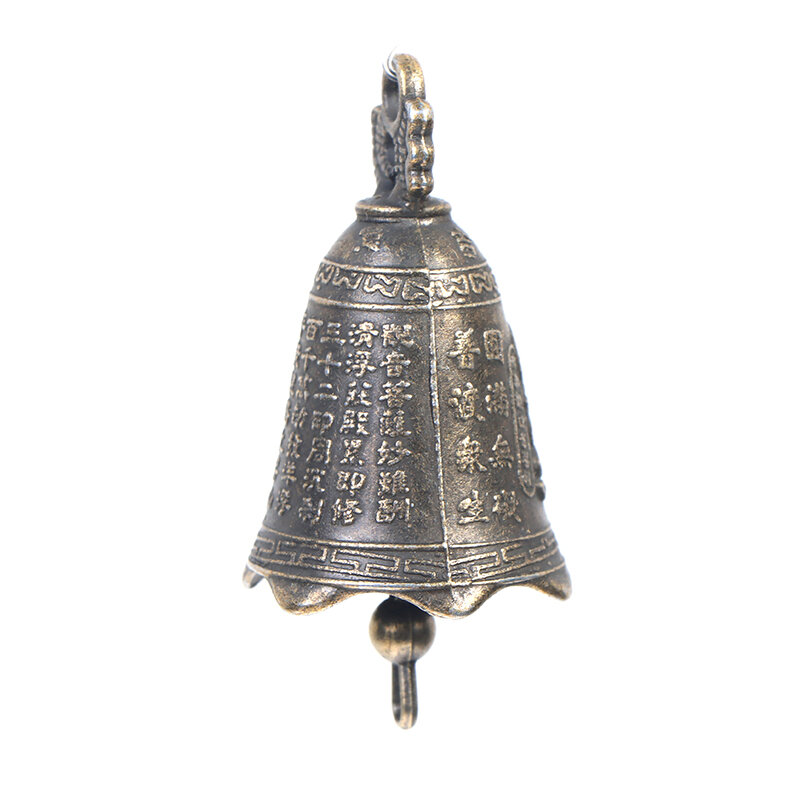 Sino de bronze antigo para Shui Feng Bell, Mini Escultura, Guanyin Bells, Convite Buda Budismo, Guanyin Bells, 1Pc