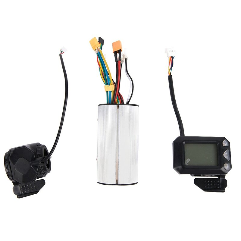 1PC 250W/350W Aluminum Alloy 5.5inch Carbon Fiber Electric Scooter Bike 24/36V 12A Controller LCD Monitor Brake Set 2023 NEW