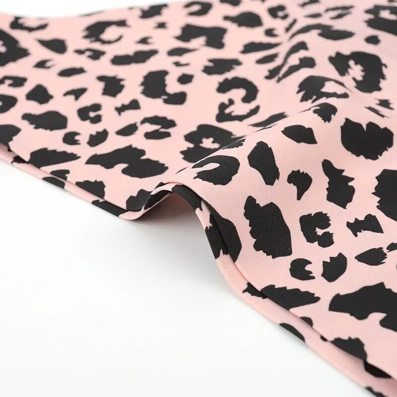Bragas menstruales de cuatro capas para niña, pantalones fisiológicos de cintura baja, antifugas, con estampado de leopardo