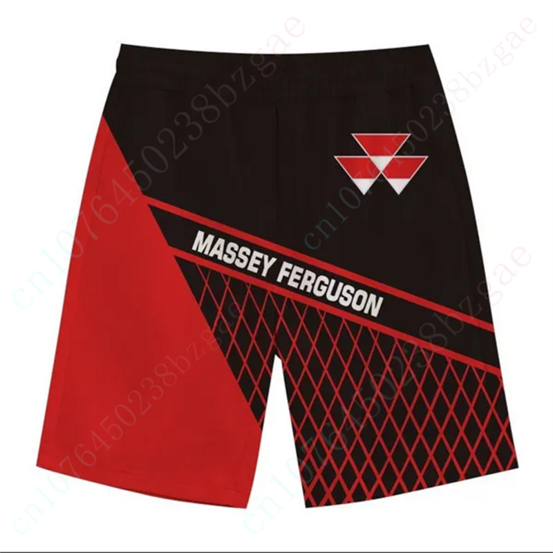 Calções Massey Ferguson para homens e mulheres, calças casuais de corrida hip-hop, tamanho grande, roupas masculinas, verão