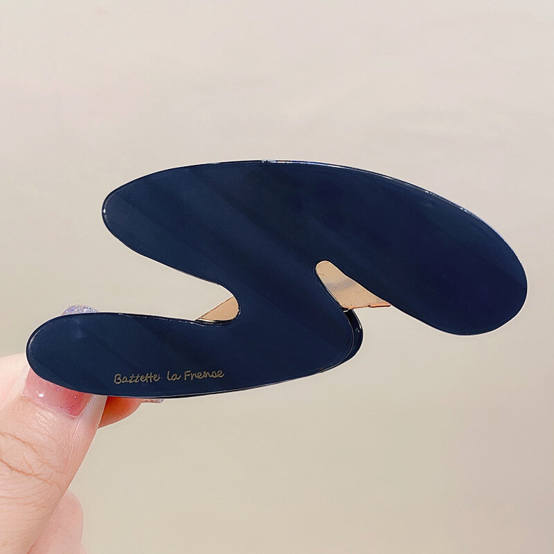 Mode Nieuwe Azijnzuur Luxe Boutique Eenvoudige Geometrische Gestreepte Haarspeld Haarspeldjes Voor Vrouwen Meisje Accessoires Hoofddeksels