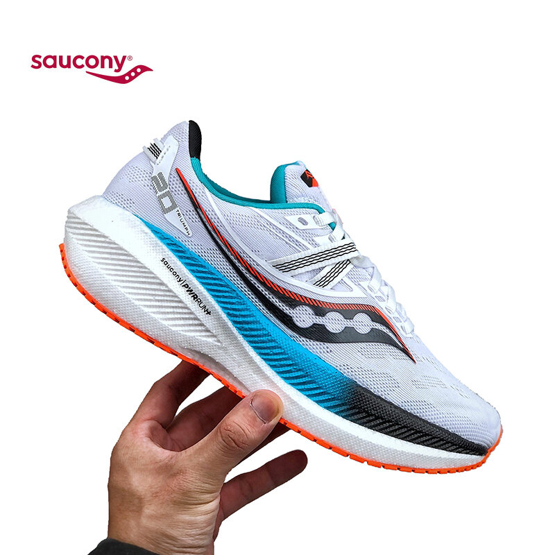 Saucony รองเท้าผ้าใบรองเท้าวิ่งสำหรับผู้ชาย Victory 20, กันลื่นกันกระแทกรองเท้ากีฬาสันทนาการกลางแจ้งแบบมืออาชีพรองเท้าผ้าใบเทนนิสสำหรับผู้ชาย
