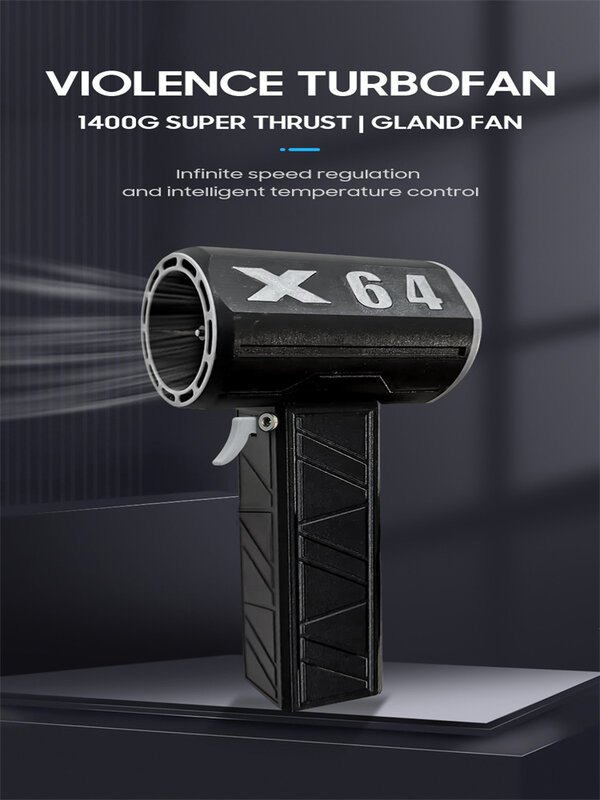 X64 Car Violent Blower Handheld Turbo Jet Fan motore Brushless Superstrong istantaneo 1000W ventola per condotto ad alta potenza, Turbo Fan XL