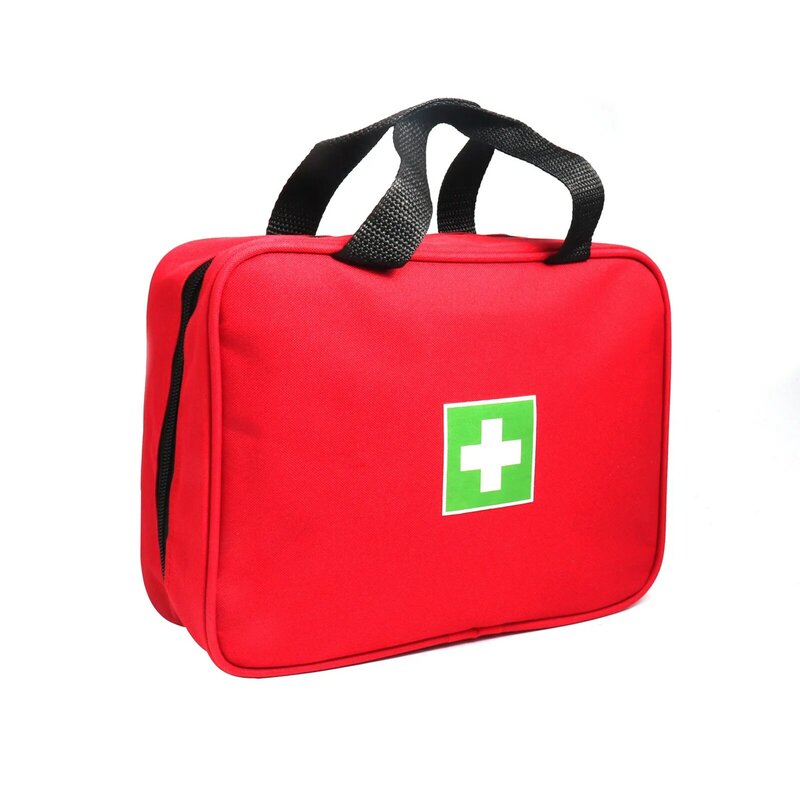 الأحمر حقيبة إسعافات أولية فارغة السفر الإنقاذ الحقيبة الأولى المستجيب تخزين الطب حقيبة الطوارئ لسيارة المنزل مكتب المطبخ الرياضة