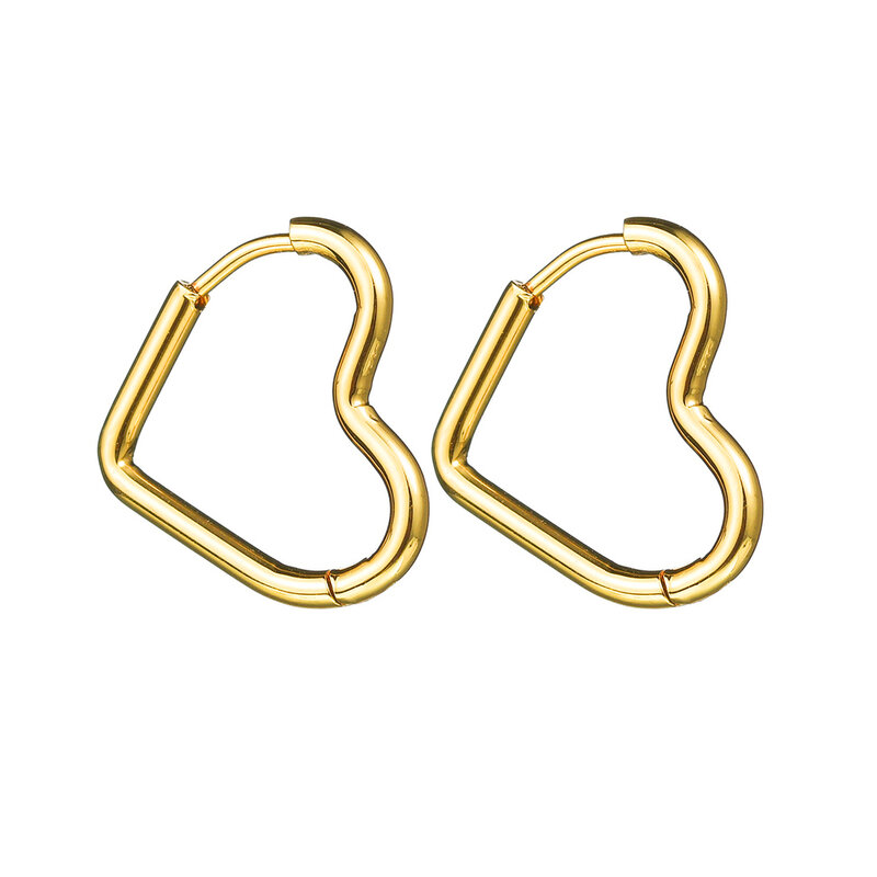 2 stücke romantische Gold Silber Farbe Herz geformte Ohrringe geometrische Mode Ohrringe für Frauen Mädchen Hochzeits feier Geburtstags geschenke