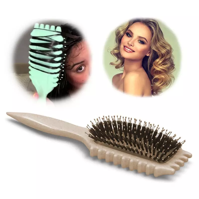 New Hollow Comb Women's Bouncy Curl Definer Styling Brush Durable Smooth Hair Fluffy Comb Massage Home Hair Styling Tool Combs