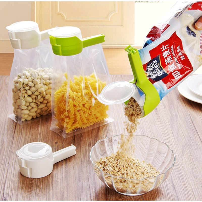 Klip penyegel makanan, tas klip penyimpan makanan menjaga kesegaran rumah tangga dengan penjepit gadget penyegel 1 buah