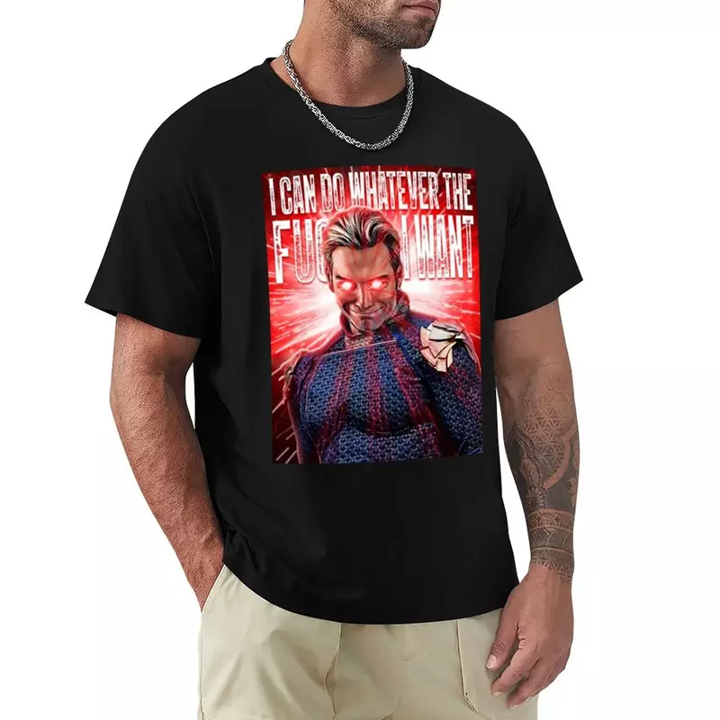 Мужская хлопковая футболка Homelander, летняя одежда
