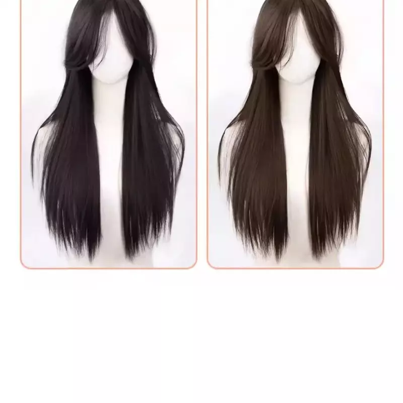 60 см Искусственный Большой Волнистый кудрявый полноразмерный Сплит полноразмерный парик женский полноразмерный парик для наращивания волос